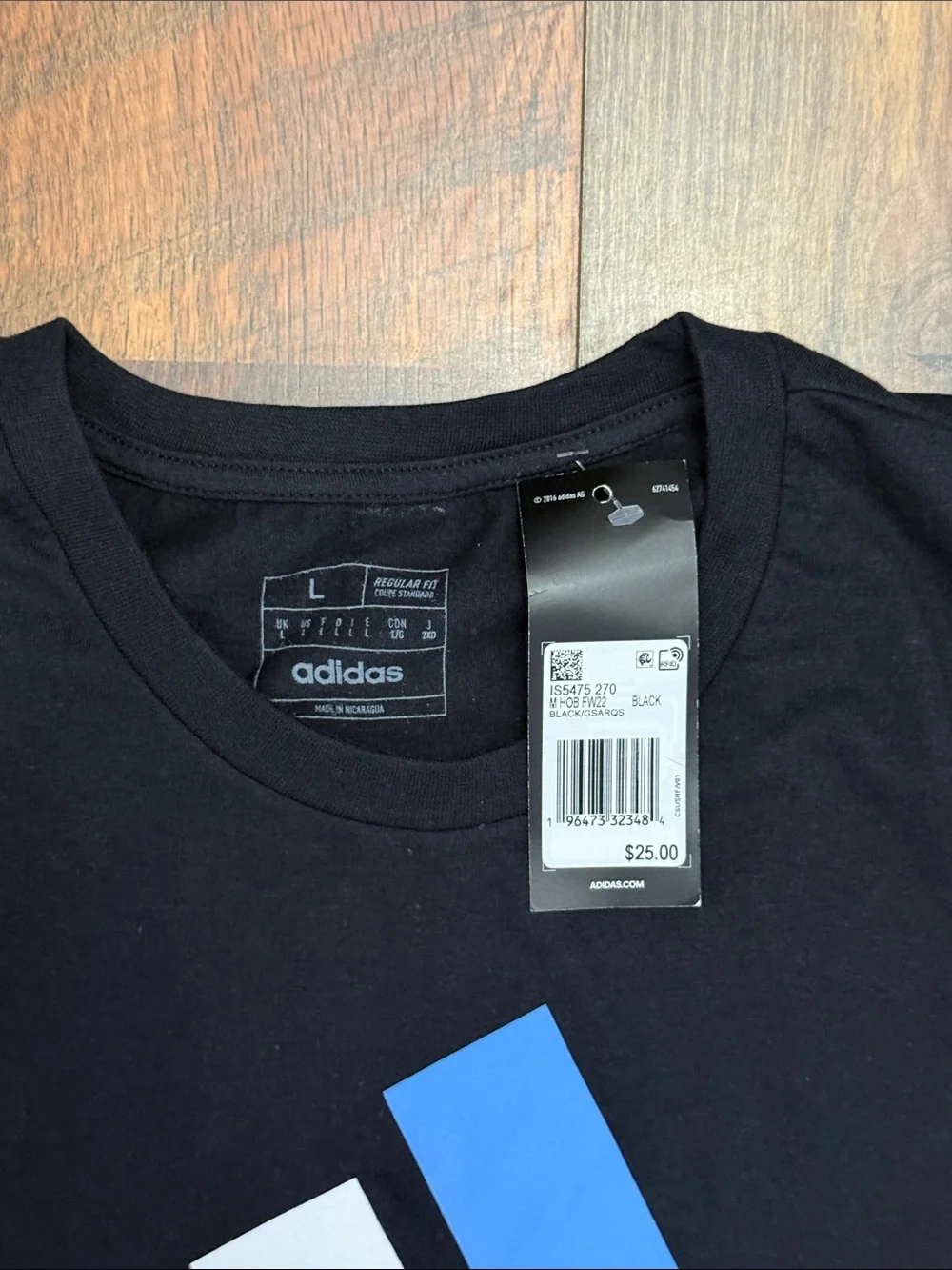 NWT Adidas Argentina AFA Soccer Graphic T-Shirt Black Men’s Large IS5475